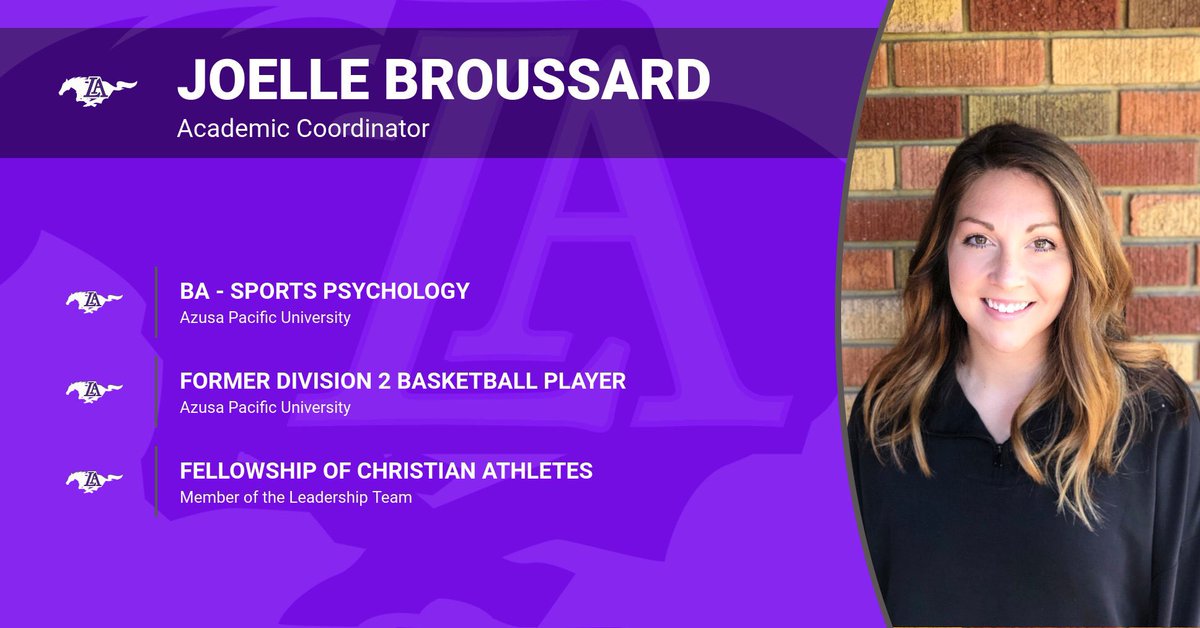 LAmustangFB's tweet photo. The Mustangs will be in great hands academically with Joelle Broussard!
#BeSetApart https://t.co/ngMlgBXJQP