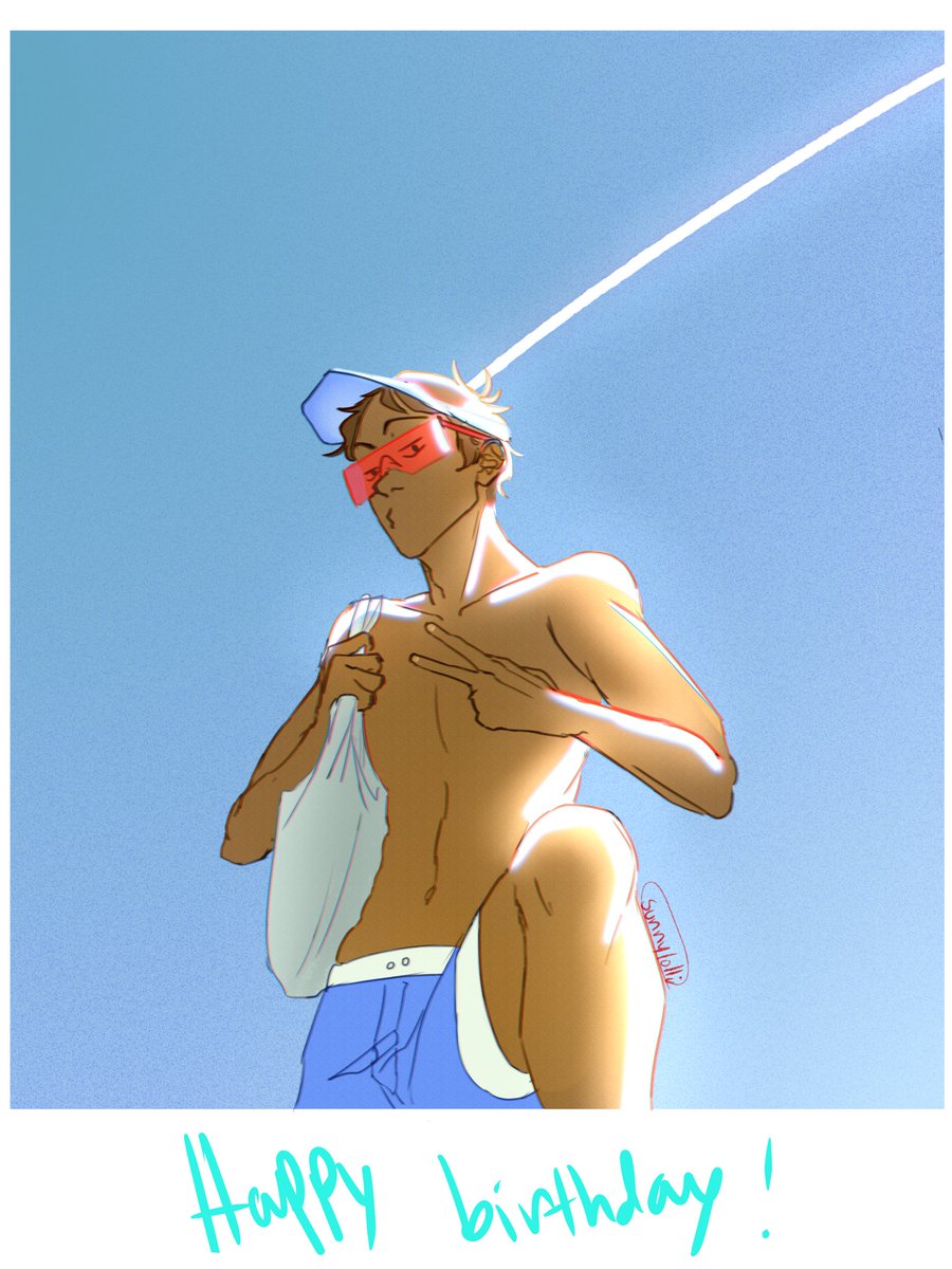 Sunnyylolli's tweet photo. Posting this here  aøittle bit late, but!! Lance's birthday for the 28th was bomb, and I love this blue man.
#VoltronLanceBirthday #lancemcclain #VoltronLegendaryDefender https://t.co/5N1D0cLfr5