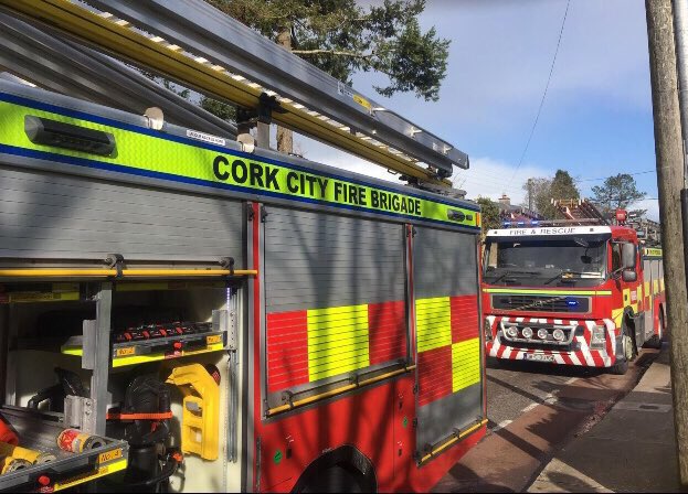 CorkCityFire's tweet photo. Unfortunately one of our crews came under attack last night while dealing with a fire in the Ballyvolane area. 

One firefighter was injured and was taken to hospital for treatment.

We wish our colleague a speedy recovery and thank the public for their continued support. https://t.co/uhigIxiZYh