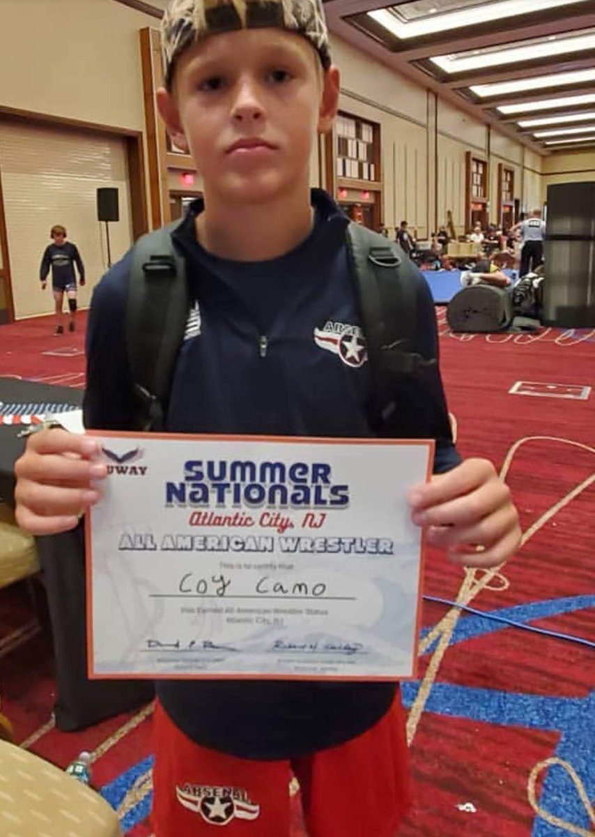 Congratulations to CMS 8th grader to be, <a href="/Coyperry3/">Coy perry</a> for earning All American status wrestling against high schoolers in Atlantic City, NJ.  <a href="/lenaweesports/">Telegram Sports</a> @ClinAthletics @clintoncommscho @ClintonMS_PRIDE <a href="/TheClintonLocal/">TheClintonLocal</a>