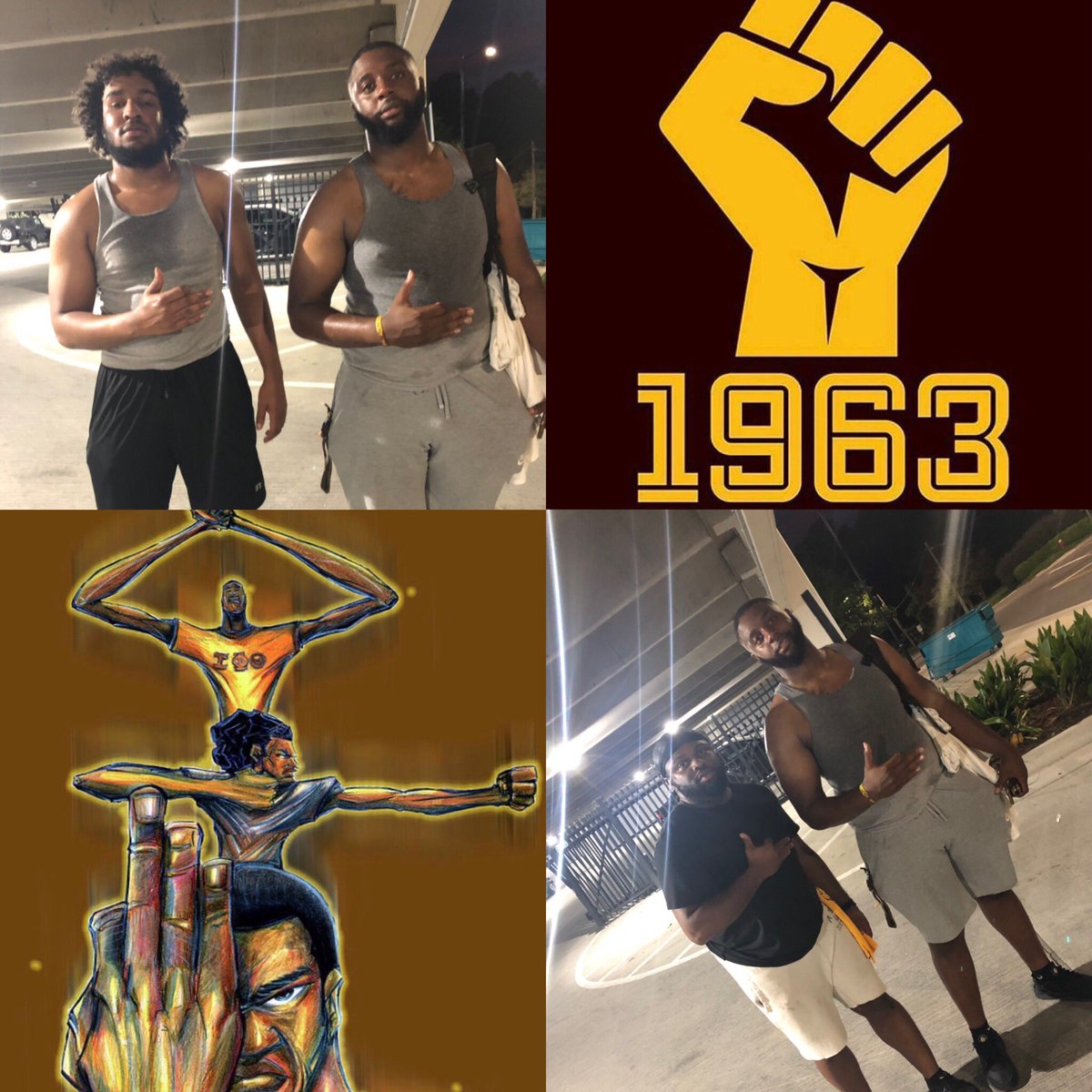 ecuiotas's tweet photo. #PHIDelity. #BROTHERHOOD.
Brother McKoy from Elizabeth City State University from #AlphaEpsilonOmega came up and showed #EpsilonPi some love and strolled with Us. Givin’ Us knowledge on how to look and stroll smooth for the semester.
We appreciate you brother 🙏🏽
🛡🐎🏹🔥 https://t.co/aLeRslXEx4