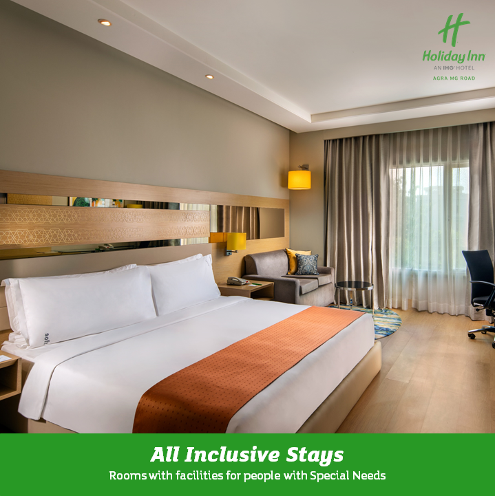 HolidayInnAgra's tweet photo. We, at Holiday Inn Agra, are always striving to create an all-inclusive space. That is why the rooms at Holiday Inn Agra offers in-room facilities for the specially-abled.
Know more here: https://t.co/RLdchgiAcL https://t.co/RnfCDgXVee