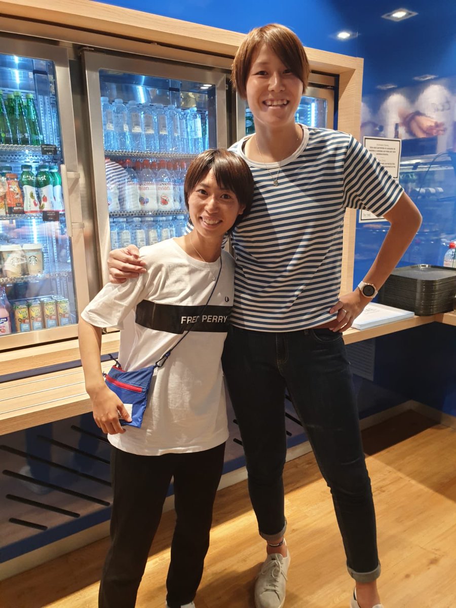 スペイン移籍の田中陽子 なでしこジャパンgkとの偶然の 30cm差2ショット を公開 フットボールゾーン 2