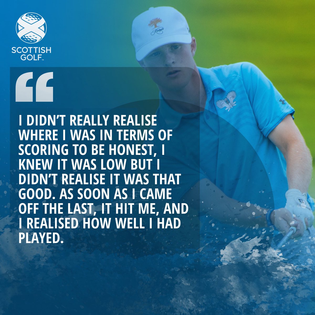 💭 | David Rudd discusses his course record round of 60 at <a href="/CrailGolf/">Crail Golfing Society</a>. 

Read the full end of day report from Day 1 at the Scottish Men’s Amateur Championship 👉 bit.ly/MensAmDay1Repo…