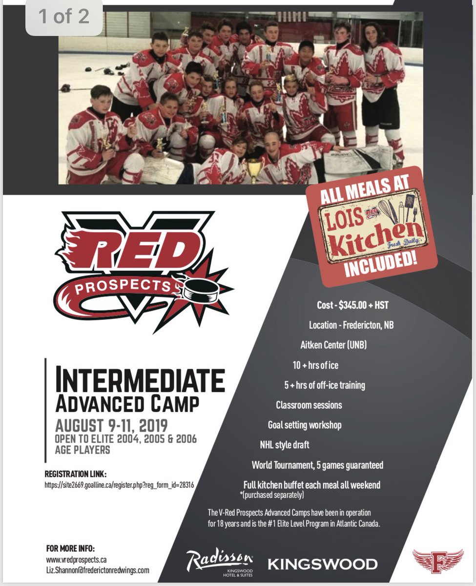 Spots are filing up quickly for our Intermediate Advanced Camp‼️ August 9-11th Open to Elite 04, 05 and 06’s! As part of a #SpecialOffer Lois’ Kitchen meals are INCLUDED 🍳Hurry and register before spots are taken. To register click here ⤵️
site2669.goalline.ca/register.php?r… #VredProspects
