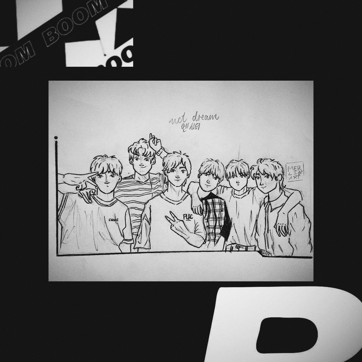 oisouhye's tweet photo. oi gebte, eu fiz um desenho dos meninos e to postando pra ajudar na contribuição de postar coisas legais deles hoje a #merliart https://t.co/UFkWkoN6Os