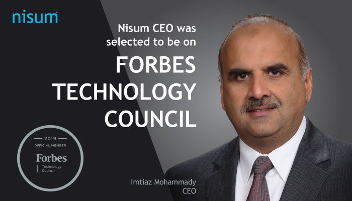 nisumtech's tweet image. View Imtiaz&apos;s profile here: bit.ly/2ybDSKp
#ForbesTechnologyCouncil