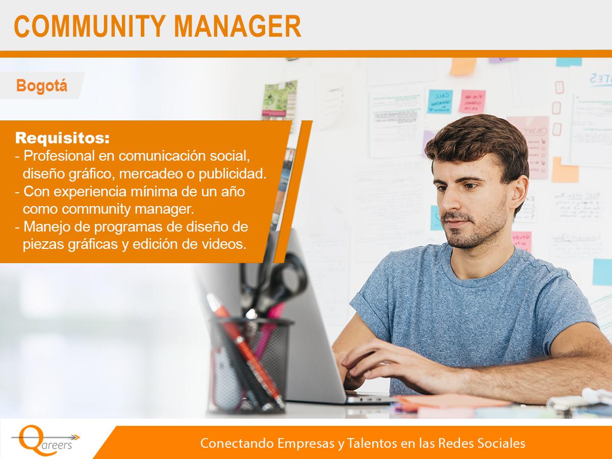 TrabajosColombi's tweet photo. **ATENCIÓN**
Se busca #CommunityManager en #Bogotá.
Información 👉https://t.co/FLvlPShCRe 

#Trabajo #Empleo #OfertaLaboral https://t.co/y65fECONv2