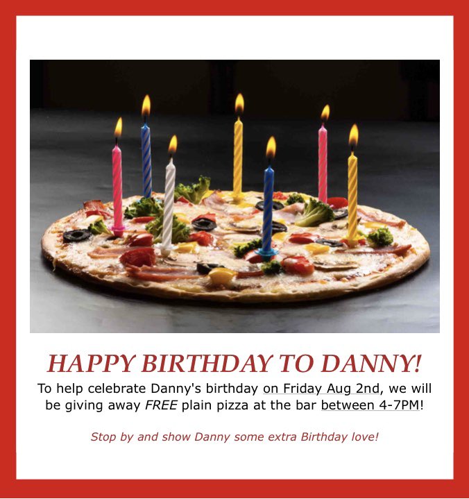 danssteakhouse's tweet photo. Help us celebrate Danny’s birthday this Friday! https://t.co/E4hBTHlag3