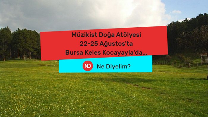 NeDiyelimCom's tweet photo. #muzikistdogaatolyesi #muzikist

İlk olarak geçen sene düzenlenen ve sanatın her alanından pek çok önemli ismi bir araya toplayan Müzikist Doğa Atölyesi’nin ikincisi  Bursa Kocayayla’da 22-25 Ağustos arasında gerçekleşecek! @muzikistt https://t.co/n4SwCRLlP3 https://t.co/GyMI0Lr5rp