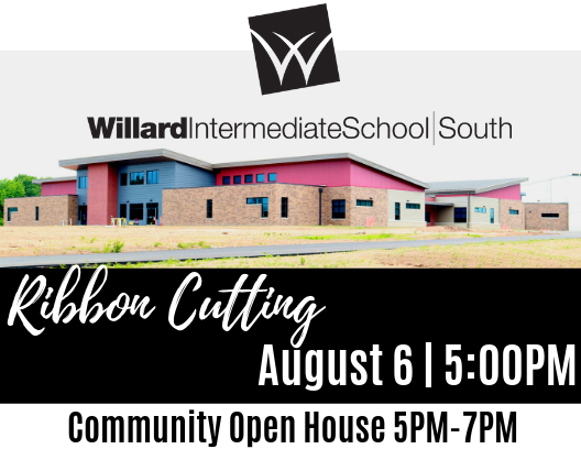 We are just one short week away from our official Willard Intermediate School-South Ribbon Cutting! RSVP to let us know you're coming: facebook.com/events/2870800… #WeAreWillard