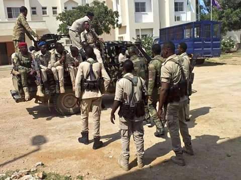 AbdirizakSalt's tweet photo. #Jubbaland police has held a briefing for the newly trained police officers readying for deployment to secure the election venues and beefing up security during the elections. https://t.co/l4TRaVI3wx