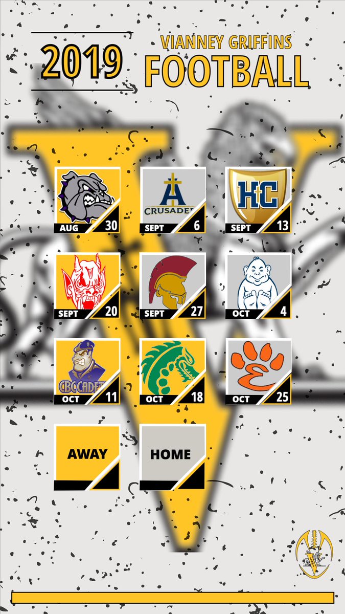 We are one month away from the opening kickoff of the 2019 <a href="/VianneyFootball/">Vianney Football</a> <a href="/vianneygriffins/">Vianney Griffins</a>  <a href="/GriffinsAD/">Sadie Griffin</a> season. Stay tuned for the fall broadcast schedule.... #timeflies #wheredidsummergo
