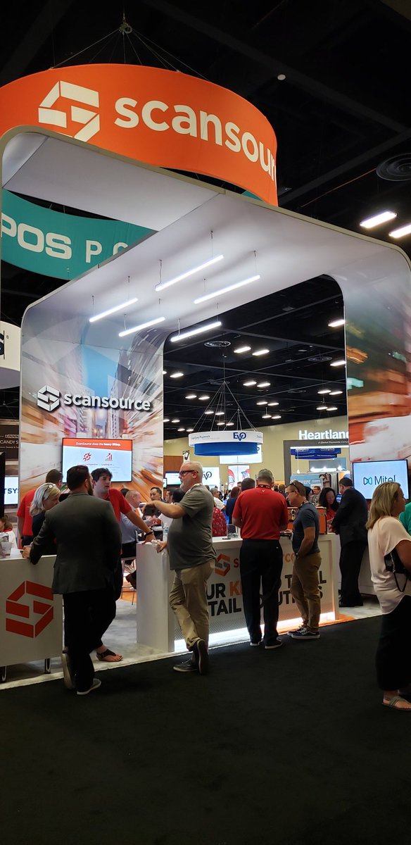 ScanSource's tweet photo. #Networking and talking #solutions here at ScanSource and @POS_Portal booth 201! ANNNNND... we had another grand prize winner, thanks to our friends at @ZebraTechnology. #keytosolutions #retailnow2019 #payments #RSPARetailNOW2019 https://t.co/k0neHRwlAm