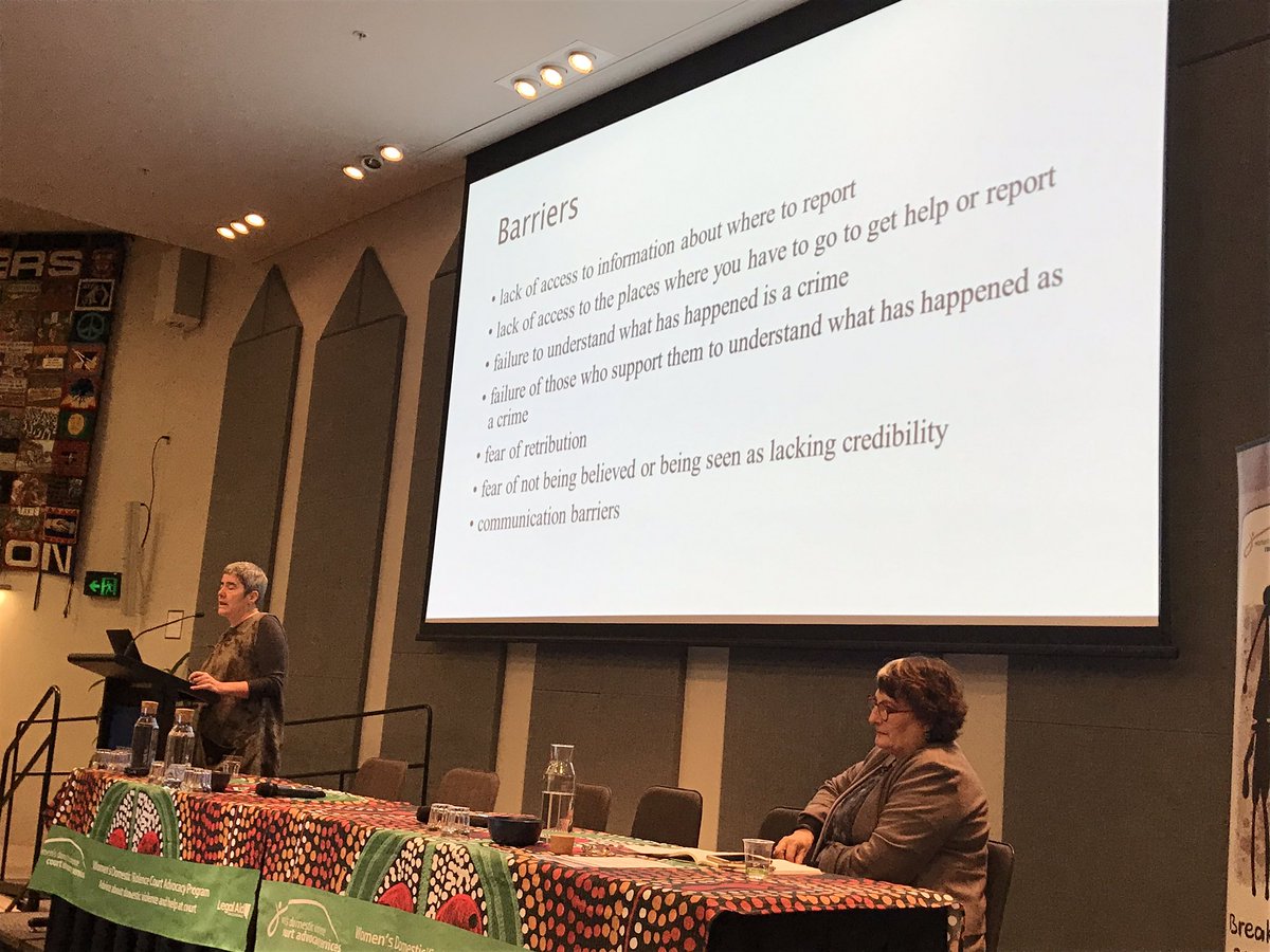 womenssafetynsw's tweet photo. Some of the key barriers for women with disability experiencing violence. #DFVandDisability https://t.co/JfbSV0YJNZ
