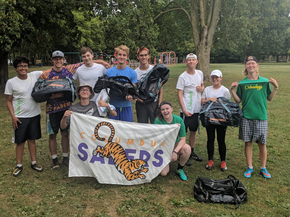 ColumbusYcc's tweet image. Big thanks to @oshadega for hooking up the crew with awesome bags and donating to the trip fund. We're going to take these shirts to #ycc2019, spread the word about the best run tournaments in the world. @oshadega and Rodger know how to take care of folks.