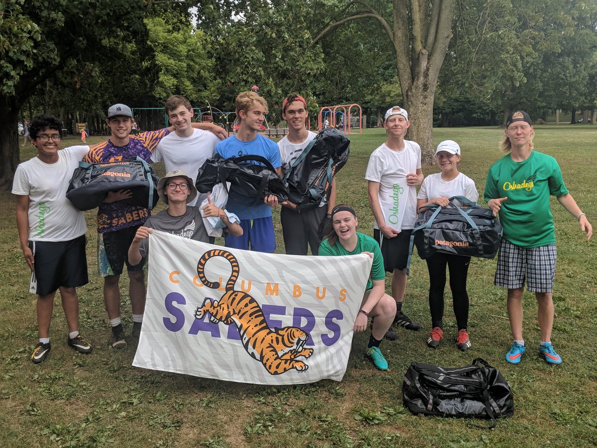 ColumbusYcc's tweet image. Big thanks to @oshadega for hooking up the crew with awesome bags and donating to the trip fund. We're going to take these shirts to #ycc2019, spread the word about the best run tournaments in the world. @oshadega and Rodger know how to take care of folks.