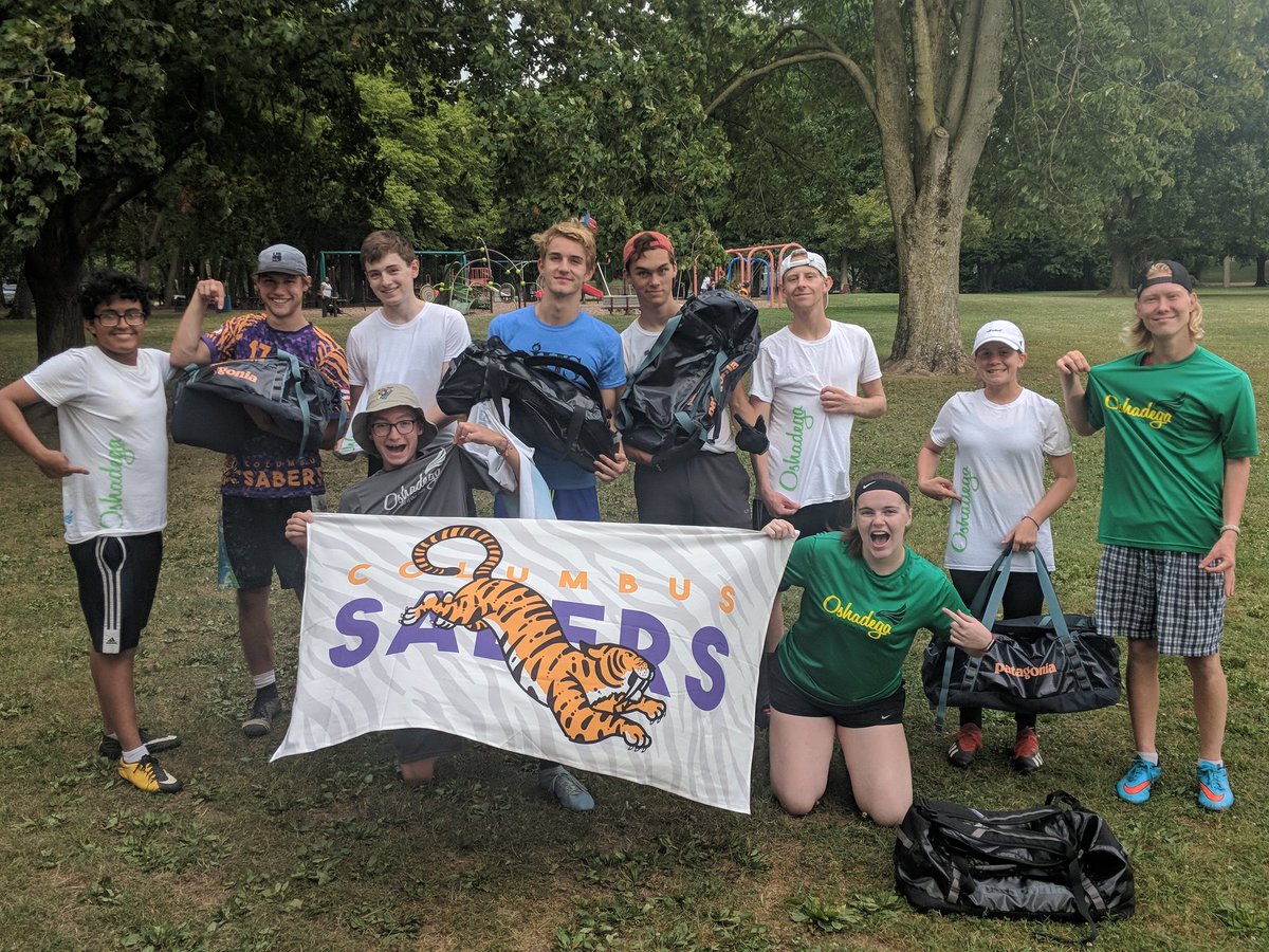 ColumbusYcc's tweet image. Big thanks to @oshadega for hooking up the crew with awesome bags and donating to the trip fund. We're going to take these shirts to #ycc2019, spread the word about the best run tournaments in the world. @oshadega and Rodger know how to take care of folks.