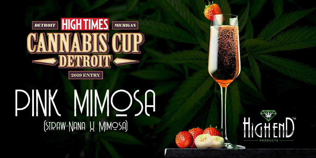 gethighend's tweet photo. Introducing #PinkMimosa
(Straw-Nana X Mimosa) 🥂🍓🍌
our #HIGHTIMES #CannabisCup 🏆 Detroit 2019 Entry in the “#VapePen & #Cartridge” category! 💨
#CannabisCupDetroit #CannabisCup2019 #StrawNana #Mimosa #THCdistillate #michiganja #HIGHENDProducts #HIGHENDcannabis #getHIGHEND https://t.co/snzMOcsH4O