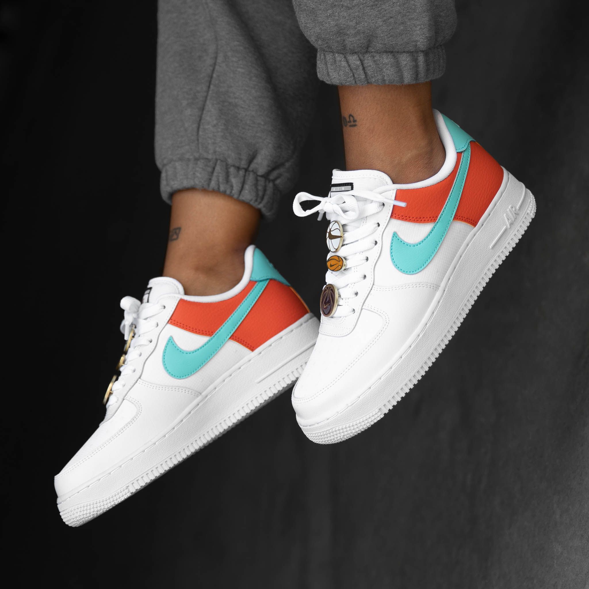 nike air force 1 07 white light aqua cosmic clay