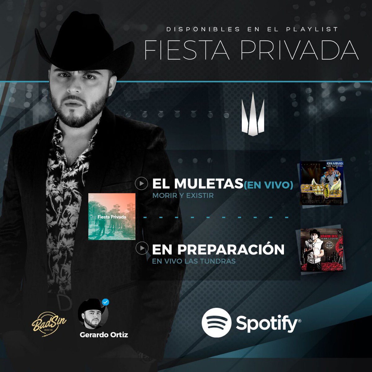 Escucha #ElMuletas y #EnPreparacion en el Playlist Fiesta Privada de @SpotifyMX  #GerardoOrtiz Escuchalo ahora!
open.spotify.com/user/spotify/p…