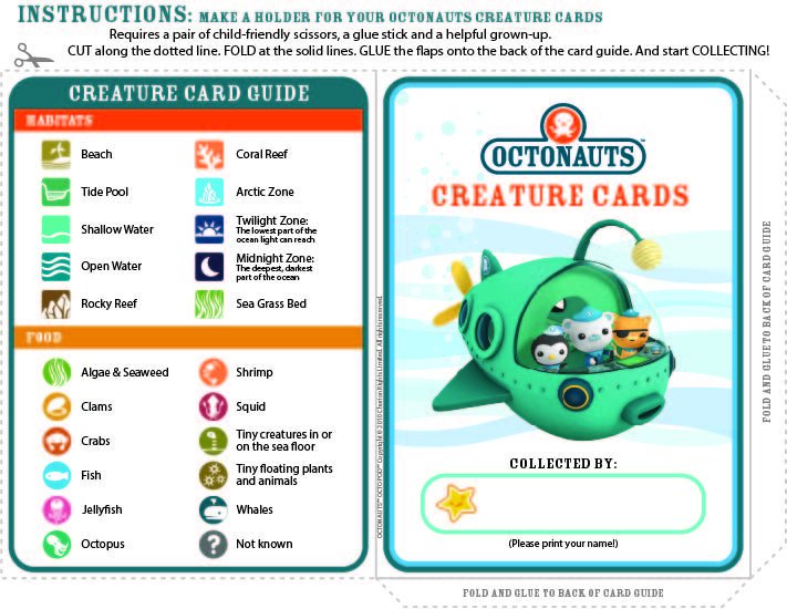 Octonauts Creature Chart