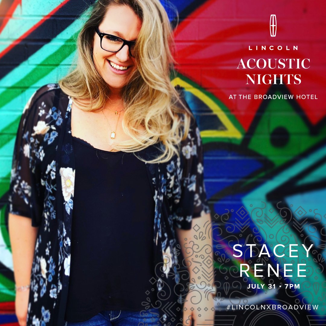 You bring your company, we’ll bring the music (and giveaways). Join us for Lincoln Acoustic Night at <a href="/BroadviewHotel/">Broadview Hotel</a>'s Rooftop with special guest <a href="/Staceyrm/">Stacey Renee</a> tomorrow (July 31) at 7 pm.

RSVP today: lncnmo.co/AcousticNights #LincolnxBroadview