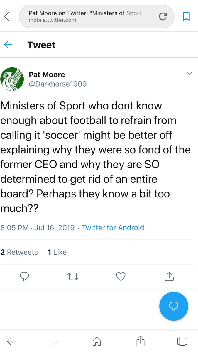 Johnopyro's tweet photo. have to laugh. put Donal Conway back at president. even tho he says he didn't know what was going on. YA RIGHT. you have your wife @Darkhorse1909 and daughter @Sarah_Sal talking shit about the minster and the last CEO. nice one, explain that @FAIreland @Mayzer5 @irishdailymail https://t.co/bBLCak9BZa