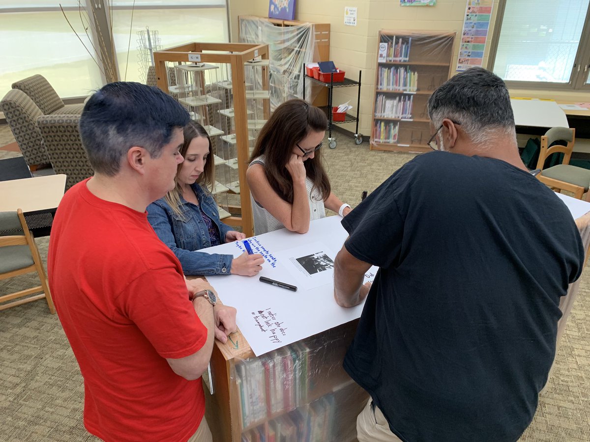 Mr_ARobertson's tweet photo. Great day or professional learning with the primary and 3-5 teams at @MGES510! I really appreciate @jennimac5 and @lmeyers_lex1 for allowing me to spend several hrs with each of these groups to really dive deep into our new #lex1socstudies standards! #lex1summerlearning https://t.co/oqVeemL0E1