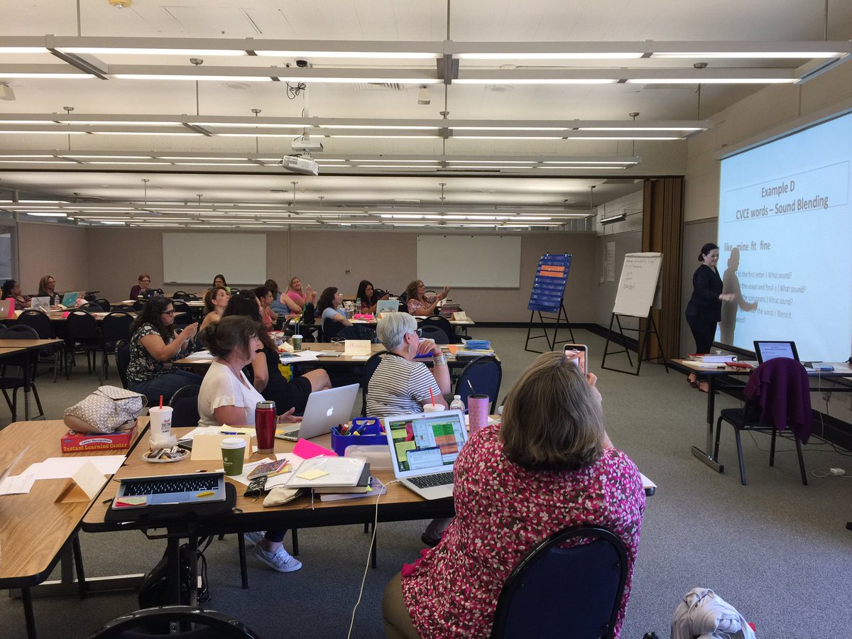 NancyGoRios's tweet photo. Day 2 of Reader by 9 training for our FABULOUS first grade teachers and RSP teachers. Phonics in action using multisensory strategies! #nlmusd #readerby9 @RosaIsiah1 @eburkholder900 https://t.co/rouaxfSNHx