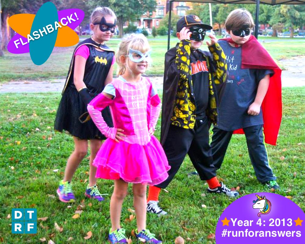 DTRFoundation's tweet image. #Flashback to Year 4 of DTRF @RunforAnswers in 2013! Did you see the pint-sized superheroes take on the Kids' Fun Run, our 1st annual #DesmoidSurvivor photo, &amp;amp; CEO of the @sixers @ScottONeil address the crowd? Don’t miss the *YEAR 10* celebration on 9/22! runningforanswers.org
