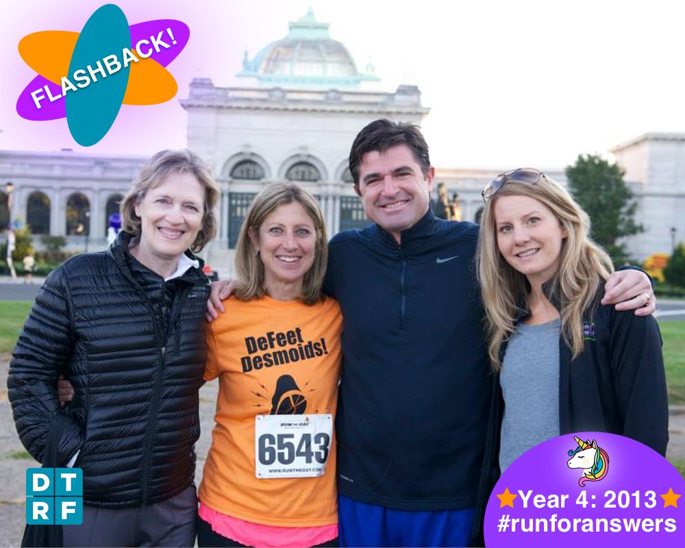 DTRFoundation's tweet image. #Flashback to Year 4 of DTRF @RunforAnswers in 2013! Did you see the pint-sized superheroes take on the Kids' Fun Run, our 1st annual #DesmoidSurvivor photo, &amp;amp; CEO of the @sixers @ScottONeil address the crowd? Don’t miss the *YEAR 10* celebration on 9/22! runningforanswers.org