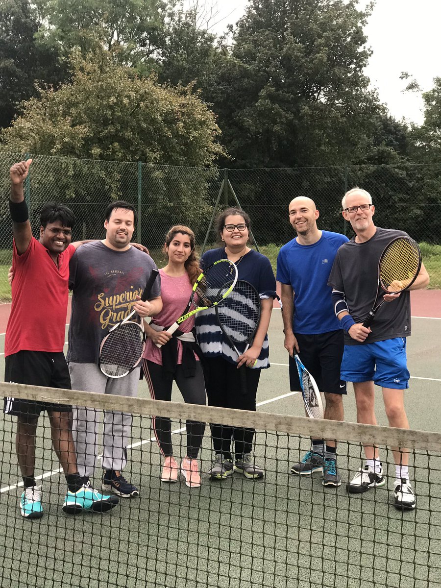DrSteveDunn's tweet photo. Great to hit with the anaesthetic team tonight at @Woolpit_tennis with @Dr_J_Whitehouse hitting like a demon and giving out a few tips https://t.co/HxRthU4ddW