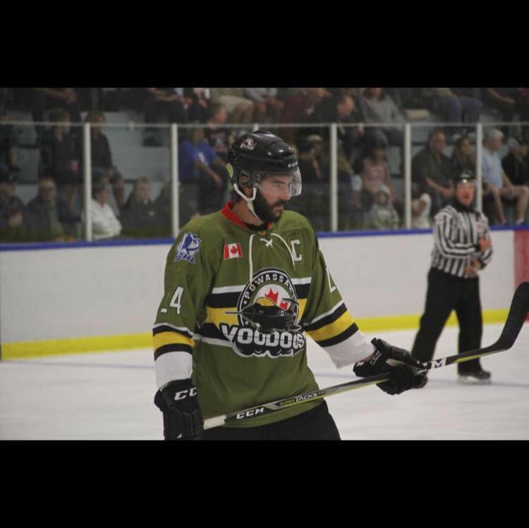 NEWS: The Voodoos have traded D-man <a href="/allair8/">Eric Allair</a> to the <a href="/ProFitCorvairs/">Caledonia Corvairs</a> in exchange for a PDF. 

We would like to thank Eric for his time in Powassan and for serving as the Voodoos’ 5th captain in franchise history. 

#NOJHL
