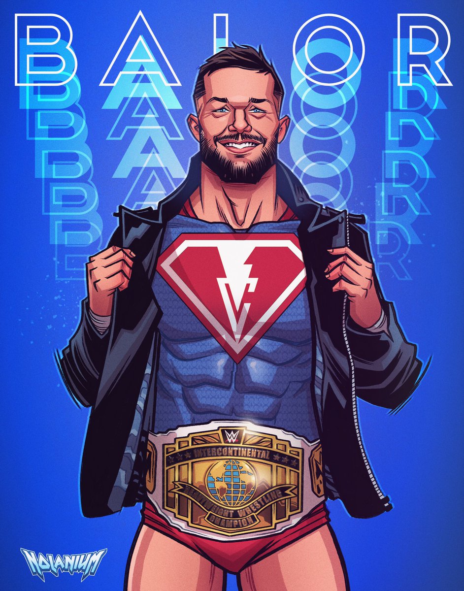 Nolanium's tweet image. Inspired by @FinnBalor ‘s recent Superman post. #finnbalor #finnart #balorclun #bc4e