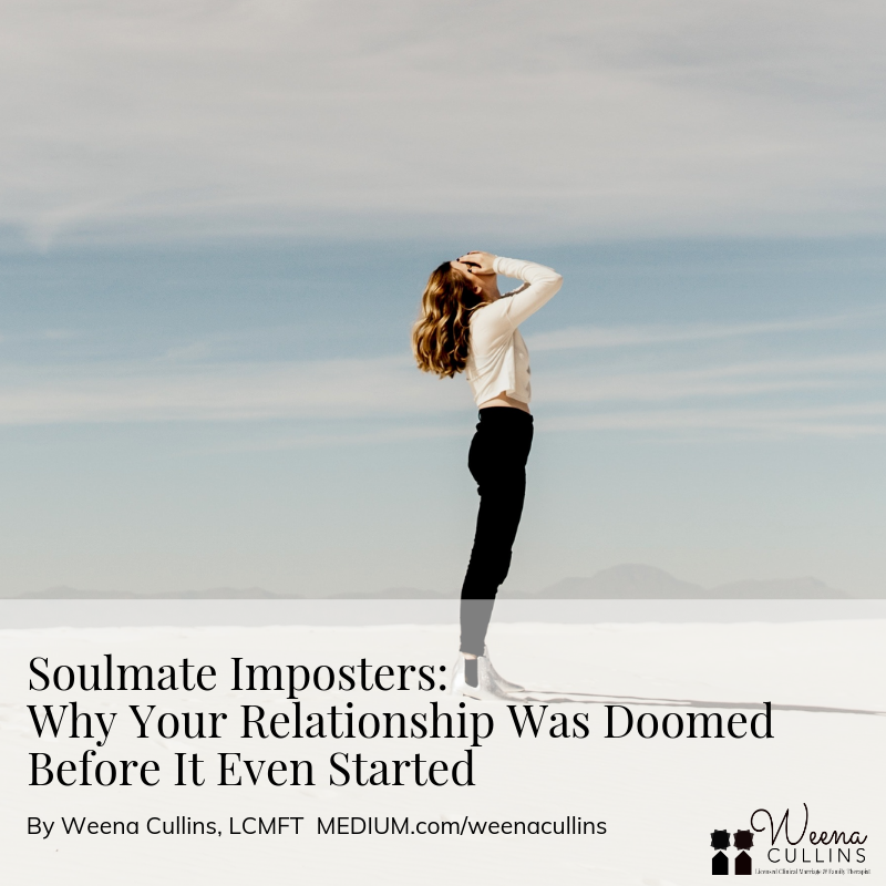 weenacullins's tweet photo. "Soulmate Imposters: Why Your Relationship Was Doomed Before It Even Started"
Check out my latest post on @medium
If you can #relate - give me a 👏🏾
https://t.co/Bx4wlmMYiK
#soulmate #imposter #datingwithpurpose #yourrelationshipguide #weenacullins #dmvtherapist https://t.co/AWcChi0MnB