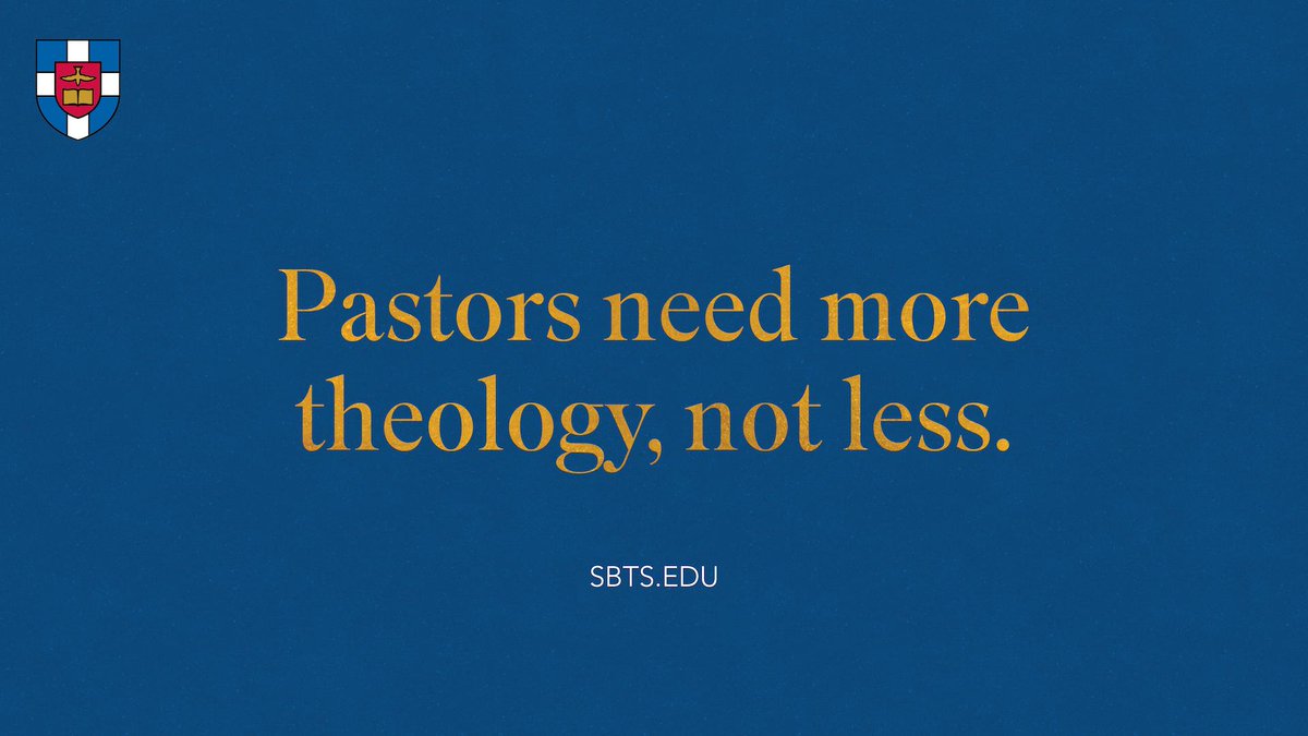 Pastors of tomorrow need:

- more #theology
- more #biblicalstudies
- more #churchhistory
- more #preaching
- more #apologetics

Not less.