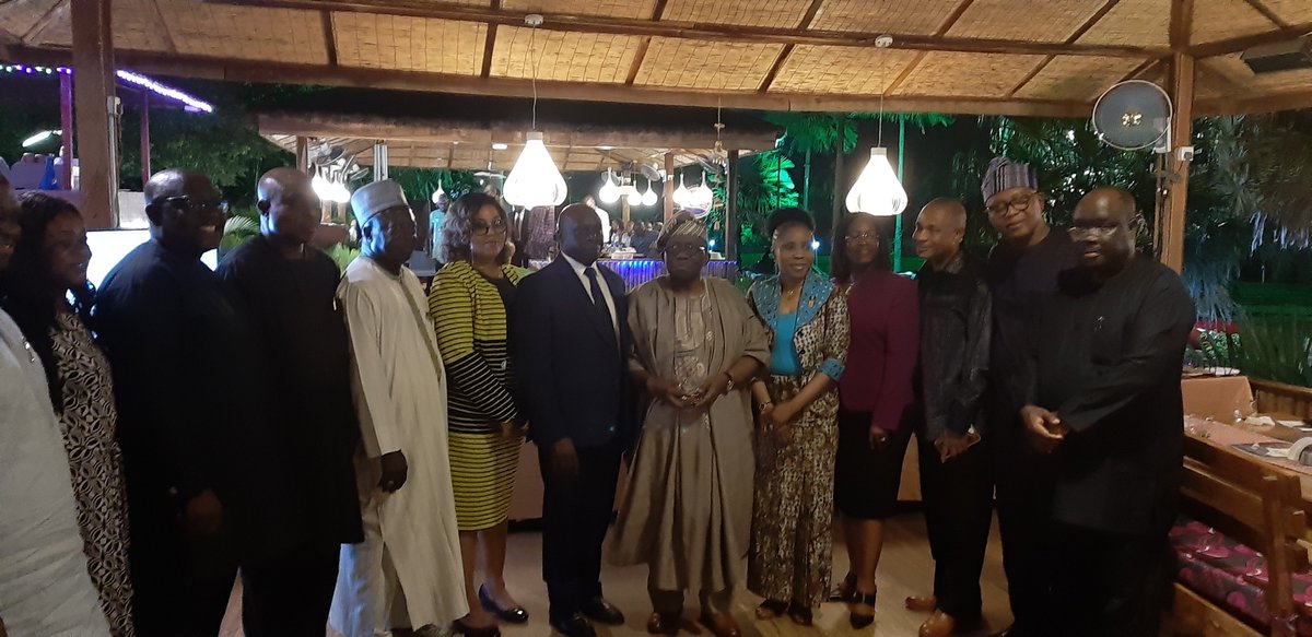 The World Health Organisation @WHONigeria hosted me to a dinner in recognition of our modest contributions to the development of the health sector.