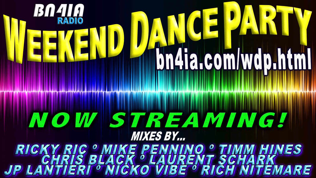 WkndDanceParty's tweet photo. #NowStreaming❗ #WDP376❗
With... @RickyRicMix
@MikePennino
@DJTimmHines
@CHRISBLACKNYC
@lsselection
@JPLantieri
@Nicko_Vibe
#DJNitemare
🔊HERE ☞ ★ https://t.co/uVy7AxiIFX ★
#Dance #DJs #MixShows #Radio https://t.co/eX8g0r6EIr
