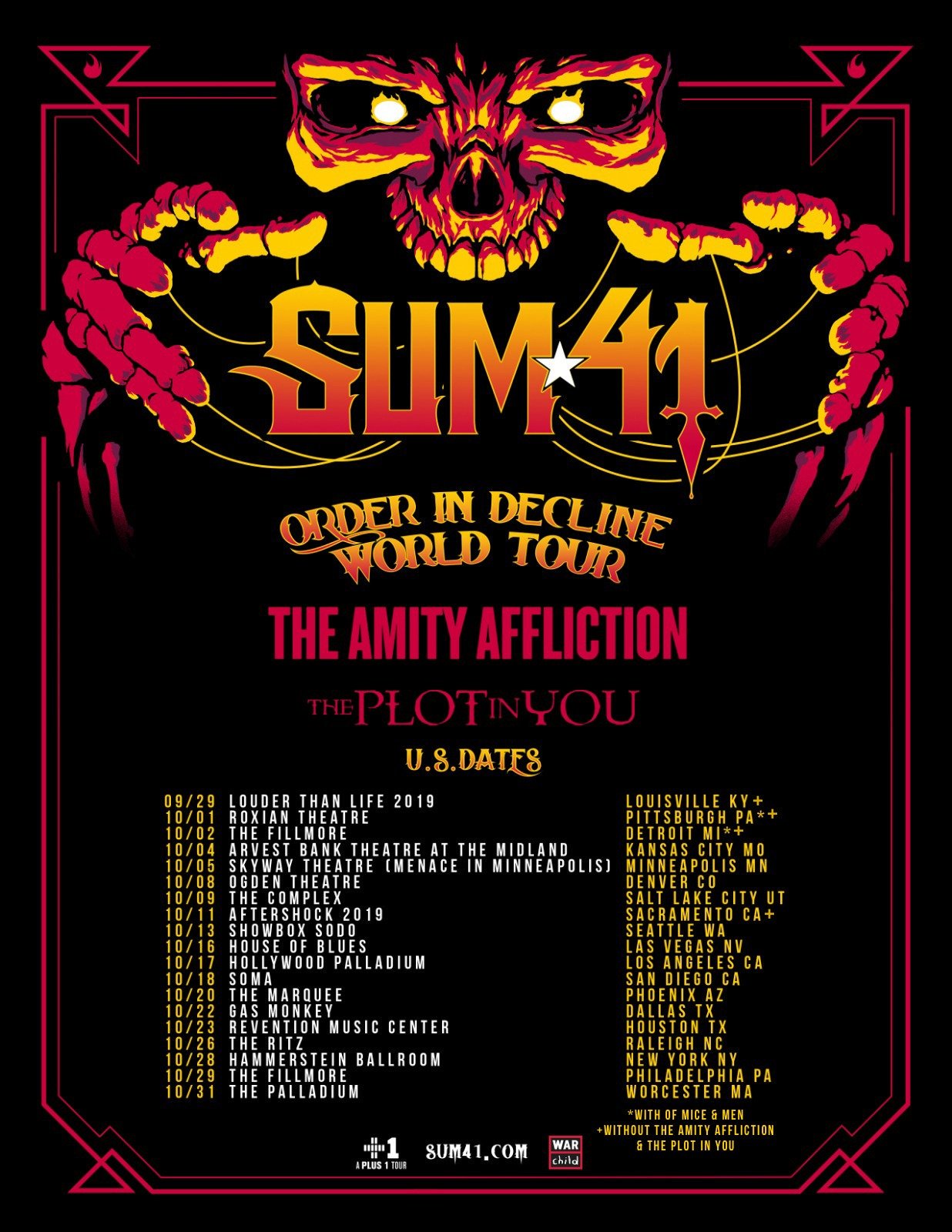 【新品未開封】【レコード】SUM41 Order In Decline Sum 41 Order In Decline LP Red Yellow Swirl w/Splatter Vinyl