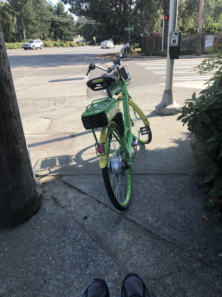 I'm a wheelchair user and I'm so fucking tired of people leaving these bikes and scooters wherever they want. For able bodied folx it's an inconvenience but for me it means I have to walk out into a busy street to go around. These are my only safe paths. STOP DOING THIS