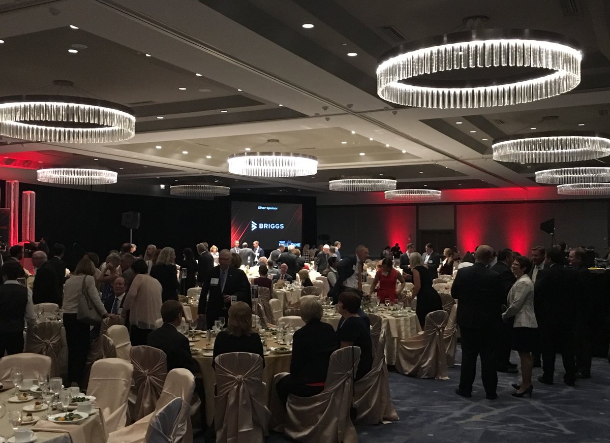 Folks are beginning to assemble for this year’s Minnesota Business Hall of Fame ceremony. We’re expecting more than 400 people to attend! Stay tuned for updates throughout the evening. #TCBHallofFame
