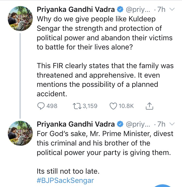 The two sides of the #PoliticalFight over #JusticeForWomen

#NoMoreTripleTalaq 
#UnnaoKiBeti 

When will there be an honest fight for Justice for women and not with political motives?