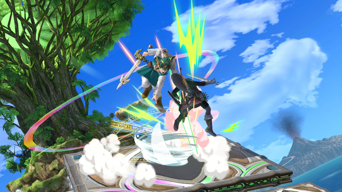 NintendoVS's tweet photo. The Hero is now available in Super #SmashBrosUltimate! Purchase the Fighters Pass to receive him, the Yggdrasil’s Altar stage, &amp; remixes of classic #DragonQuest songs as part of Challenger Pack 2. You’ll also receive all current &amp; future Challenger Packs! https://t.co/XY3OFrJOLp https://t.co/p8U2DmHzxJ