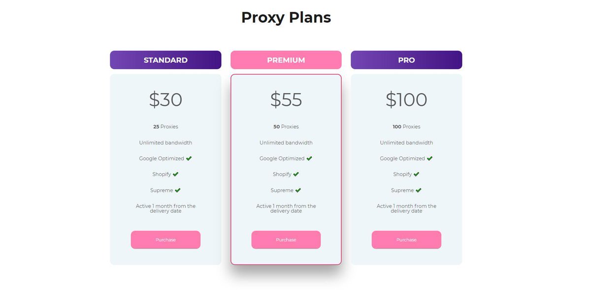 Our famous $1 monthly proxies restock is LIVE.

Proxies will be good for the entire month of August. (Delivery August 1st)

easyproxy.io/#pricing