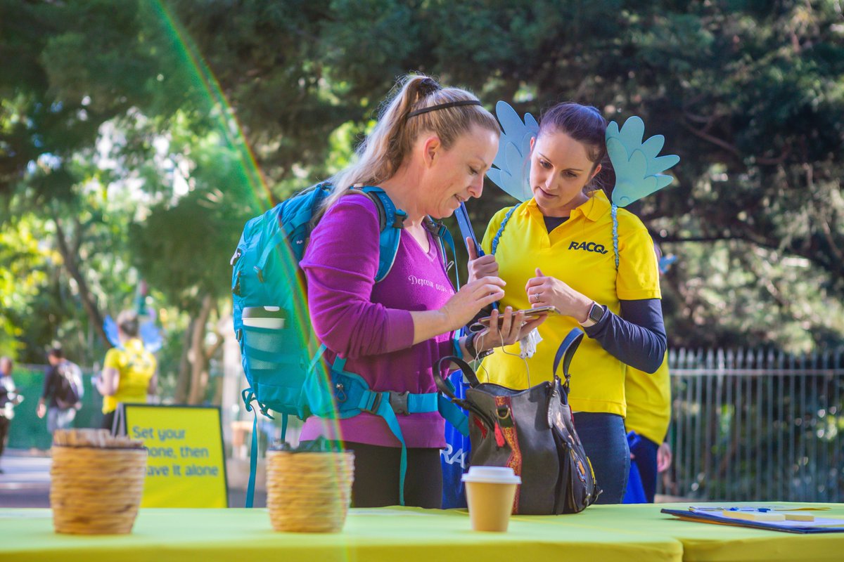 RACQOfficial's tweet photo. Our Phone Fairies were out in force this morning, teaching people how to set 'do not disturb' while driving on their phones and giving away free coffee! #SetYourPhone https://t.co/RumbcCKSKX