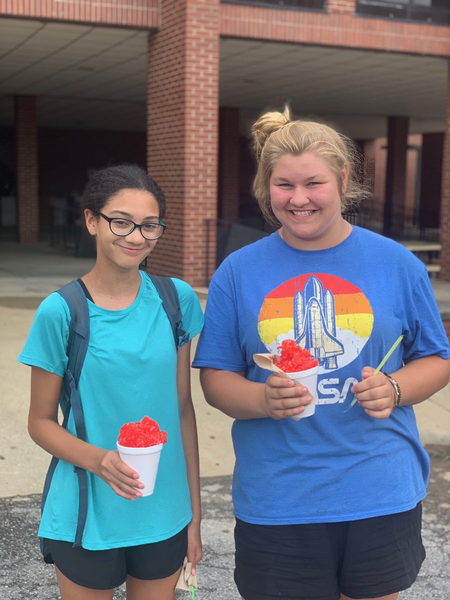 VMHS_Band's tweet photo. Thank you Mrs. Amy Theabolt for the snow cones today during band camp they were so refreshing. Also, welcome to the Jacket family. https://t.co/4XMfZCitwo