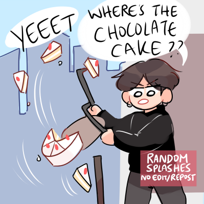 jungkook wants his chocolate cake

#btsfanart #BTS #JUNGKOOK #SUGA @BTS_twt 