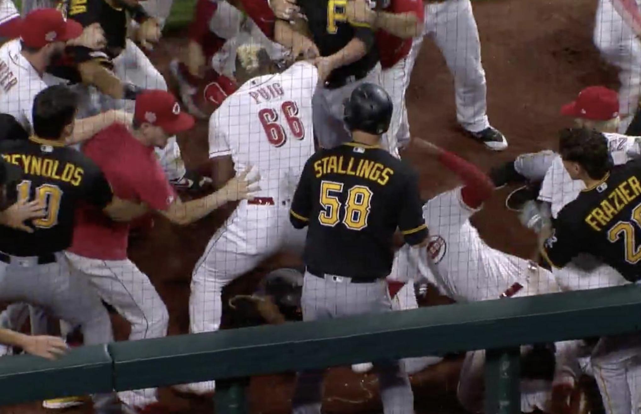 Reds-Pirates Brawl Breakdown: Yasiel Puig, Amir Garrett Star In Wild Scene  